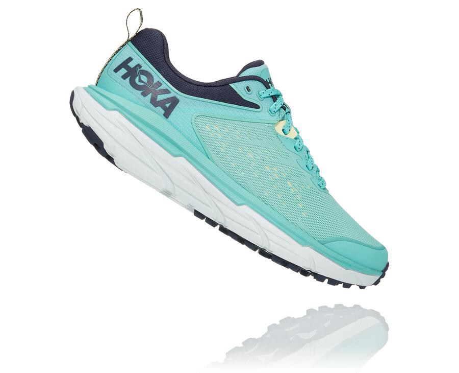 Hoka One One Trainers Womens Blue/White - Challenger ATR 6 - 54371IYJQ